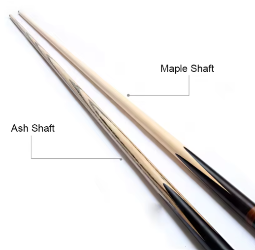 ash or maple cue shaft