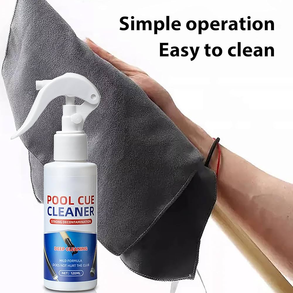 Pool cue cleaner